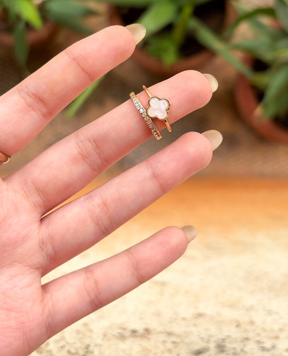 Clover Layered Ring